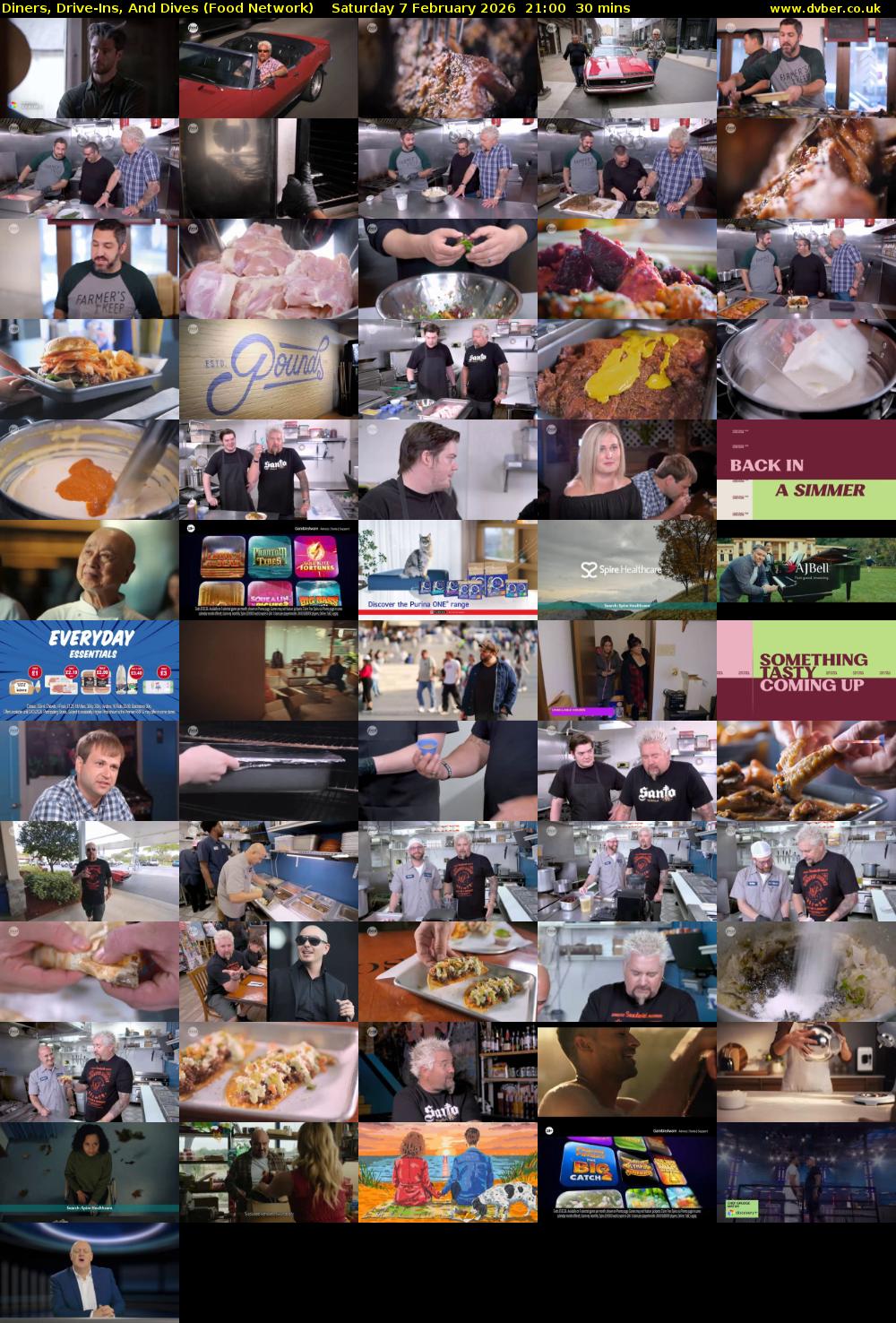 Diners, Drive-Ins, And Dives (Food Network) Saturday 7 February 2026 21:00 - 21:30