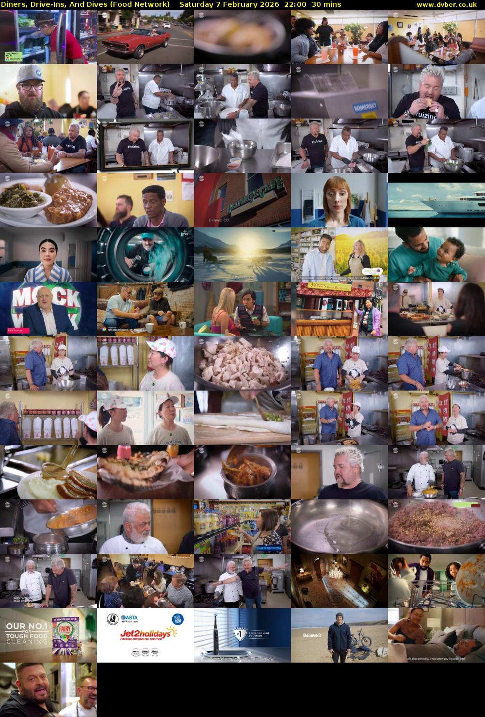 Diners, Drive-Ins, And Dives (Food Network) Saturday 7 February 2026 22:00 - 22:30