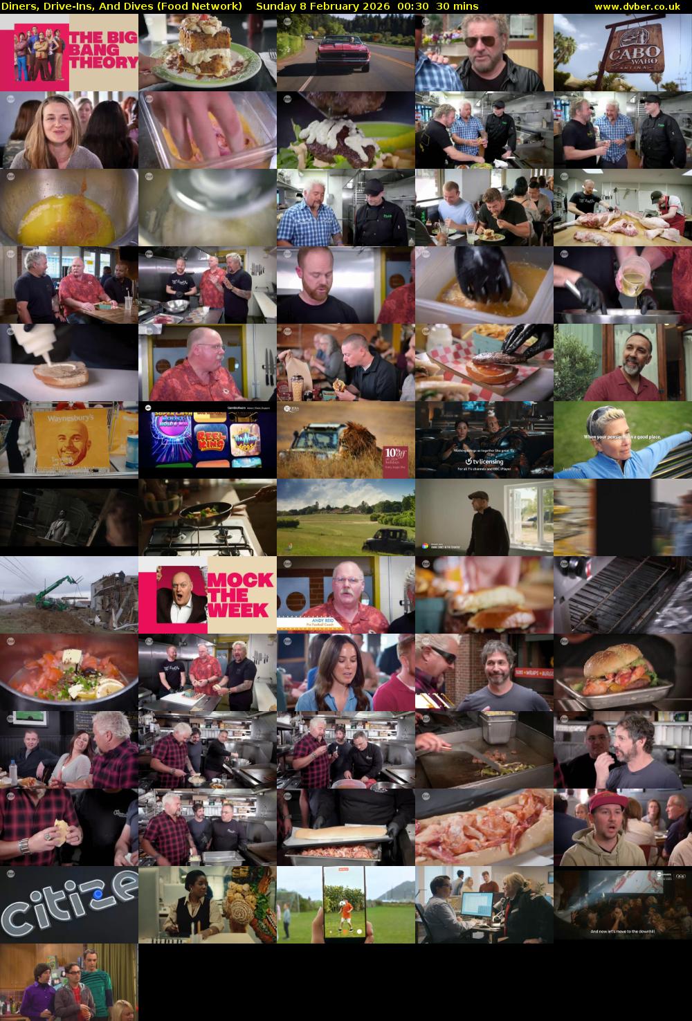 Diners, Drive-Ins, And Dives (Food Network) Sunday 8 February 2026 00:30 - 01:00