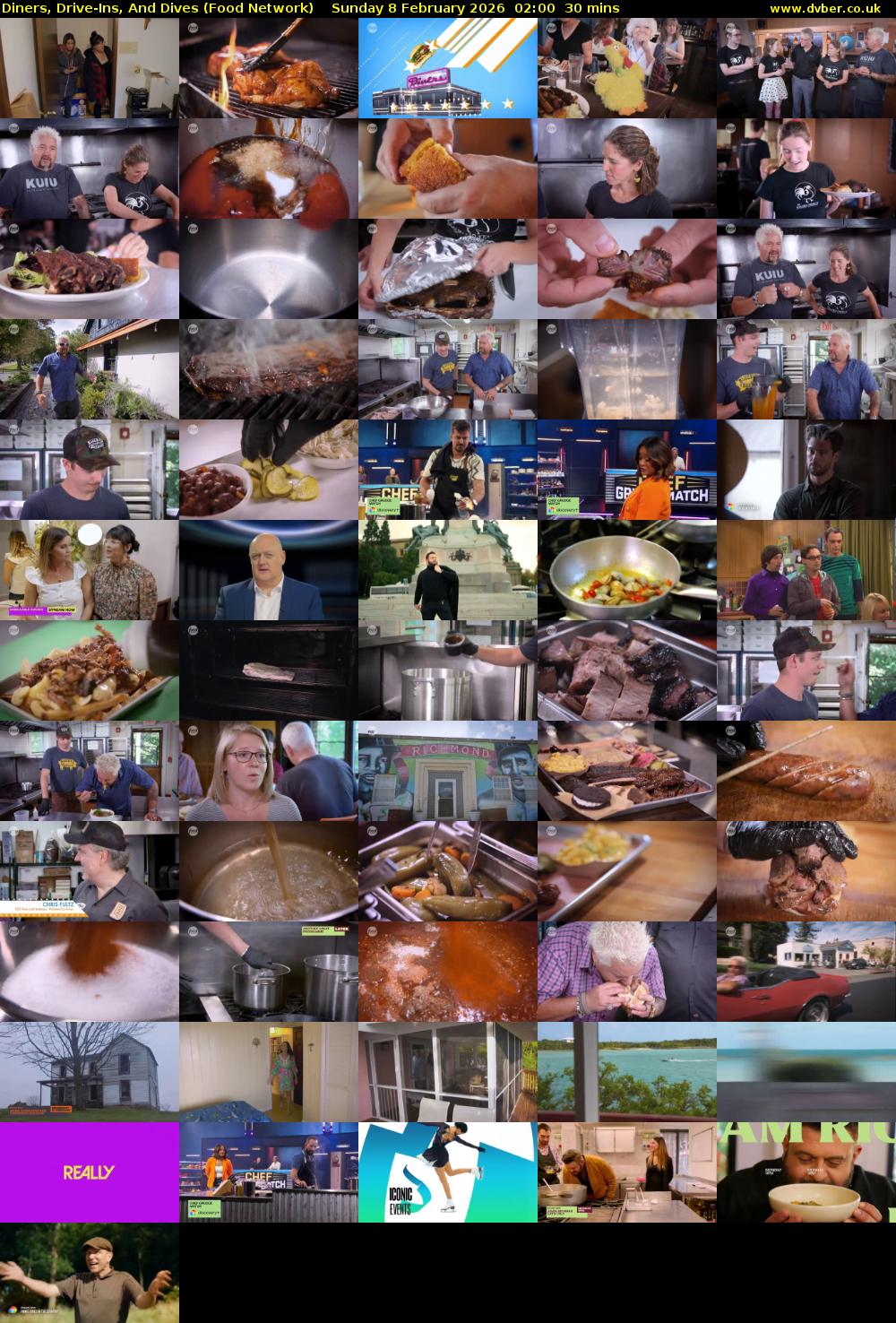 Diners, Drive-Ins, And Dives (Food Network) Sunday 8 February 2026 02:00 - 02:30