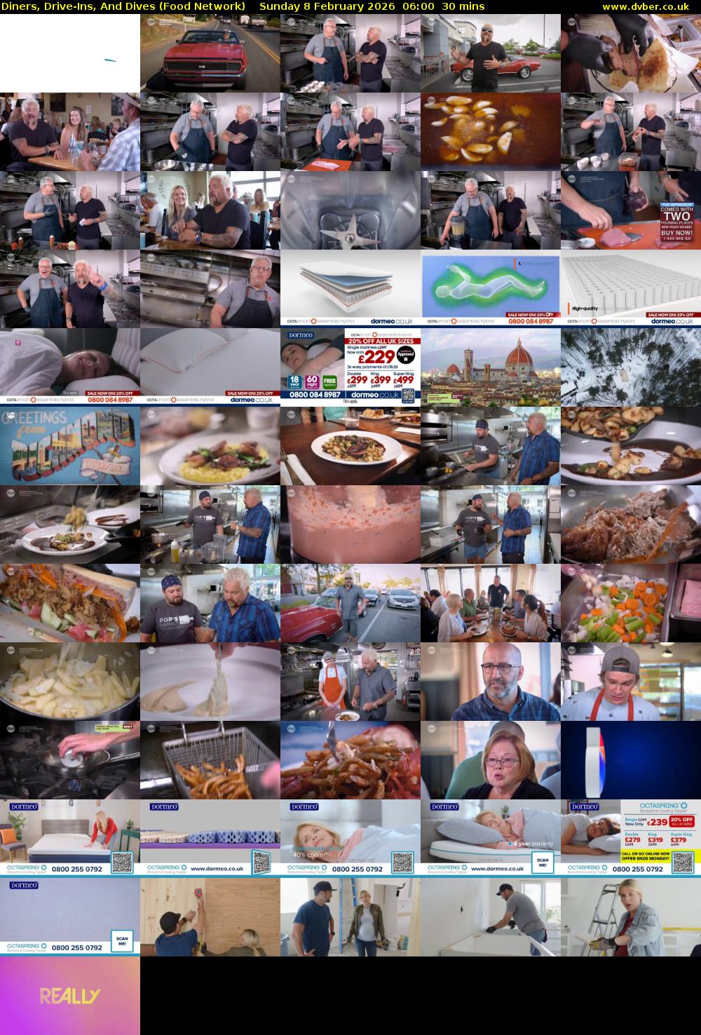 Diners, Drive-Ins, And Dives (Food Network) Sunday 8 February 2026 06:00 - 06:30