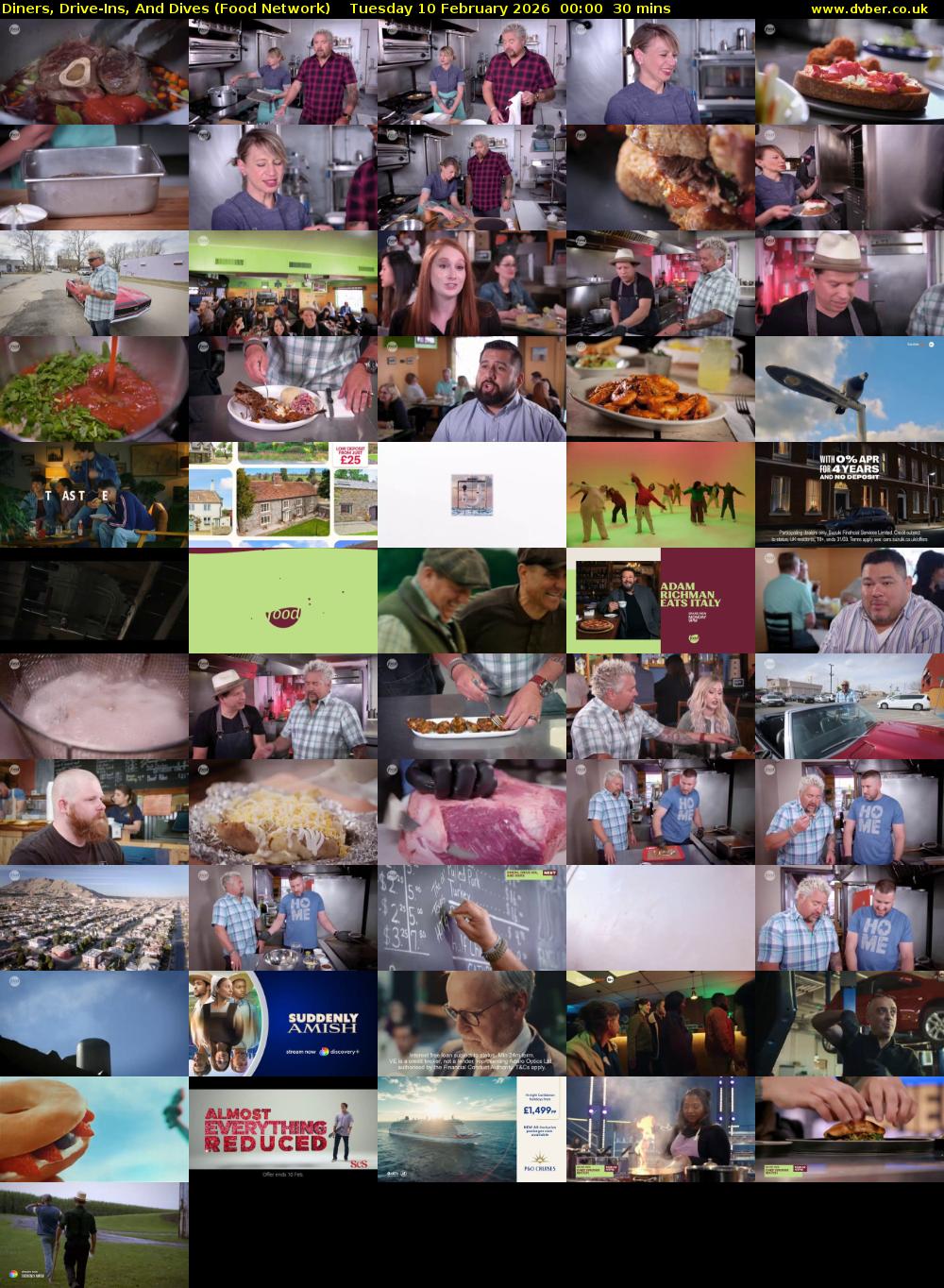 Diners, Drive-Ins, And Dives (Food Network) Tuesday 10 February 2026 00:00 - 00:30