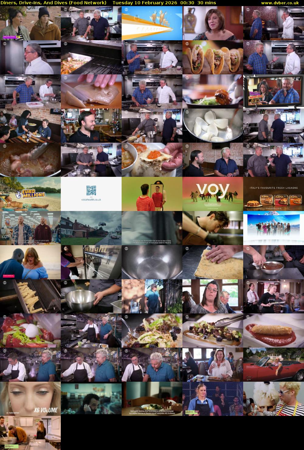 Diners, Drive-Ins, And Dives (Food Network) Tuesday 10 February 2026 00:30 - 01:00