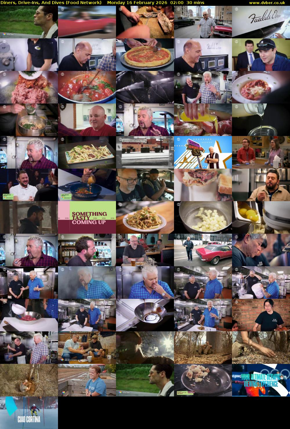 Diners, Drive-Ins, And Dives (Food Network) Monday 16 February 2026 02:00 - 02:30