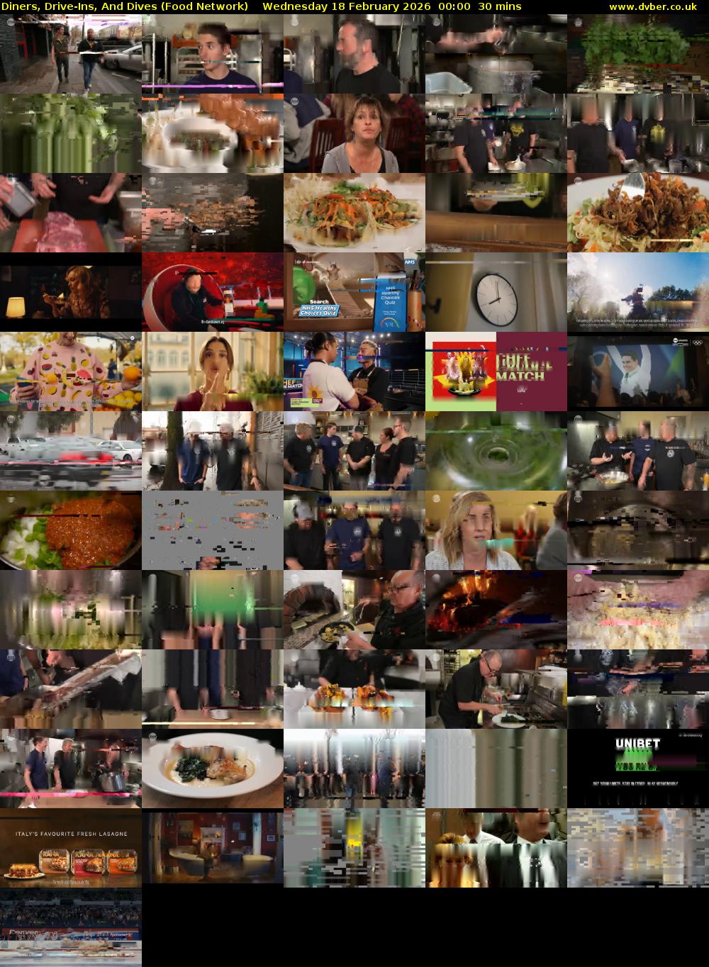 Diners, Drive-Ins, And Dives (Food Network) Wednesday 18 February 2026 00:00 - 00:30