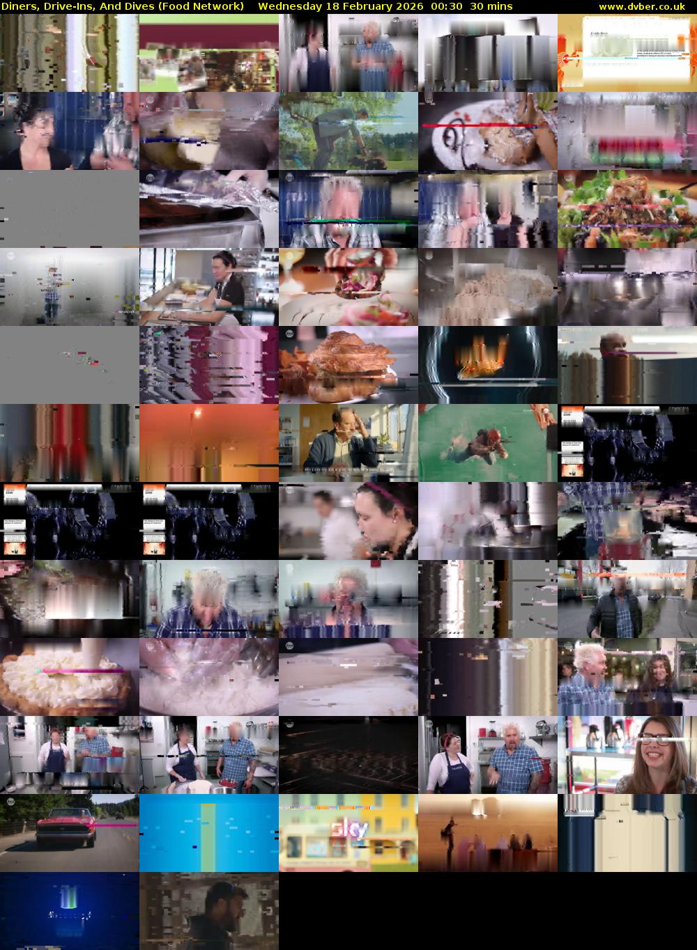 Diners, Drive-Ins, And Dives (Food Network) Wednesday 18 February 2026 00:30 - 01:00