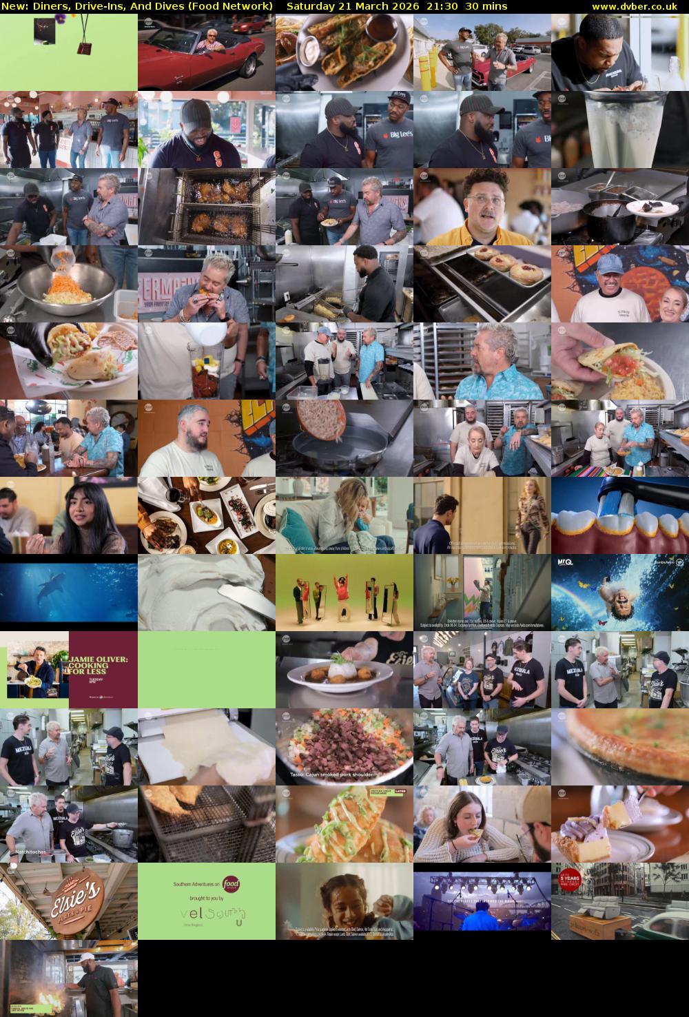 Diners, Drive-Ins, And Dives (Food Network) Saturday 21 March 2026 21:30 - 22:00