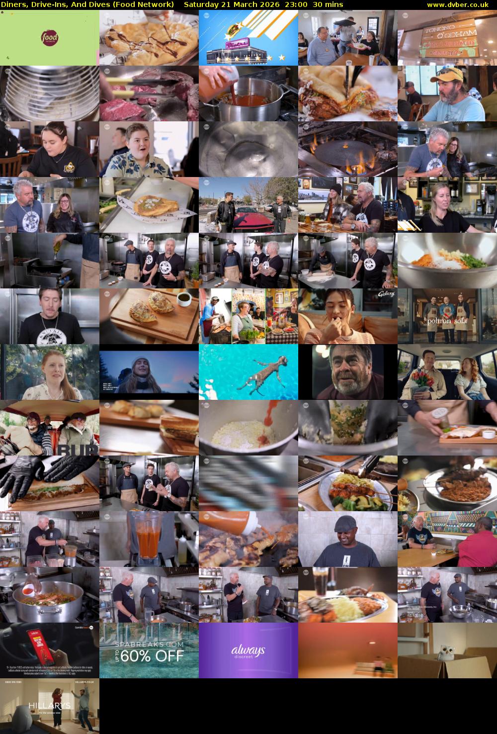 Diners, Drive-Ins, And Dives (Food Network) Saturday 21 March 2026 23:00 - 23:30