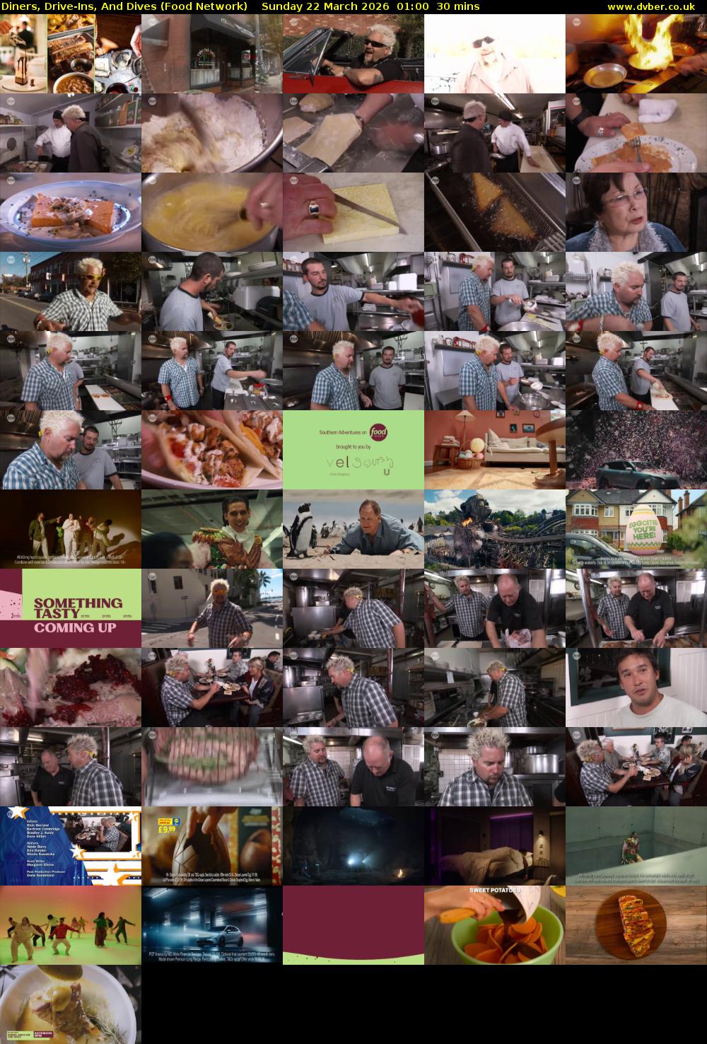 Diners, Drive-Ins, And Dives (Food Network) Sunday 22 March 2026 01:00 - 01:30