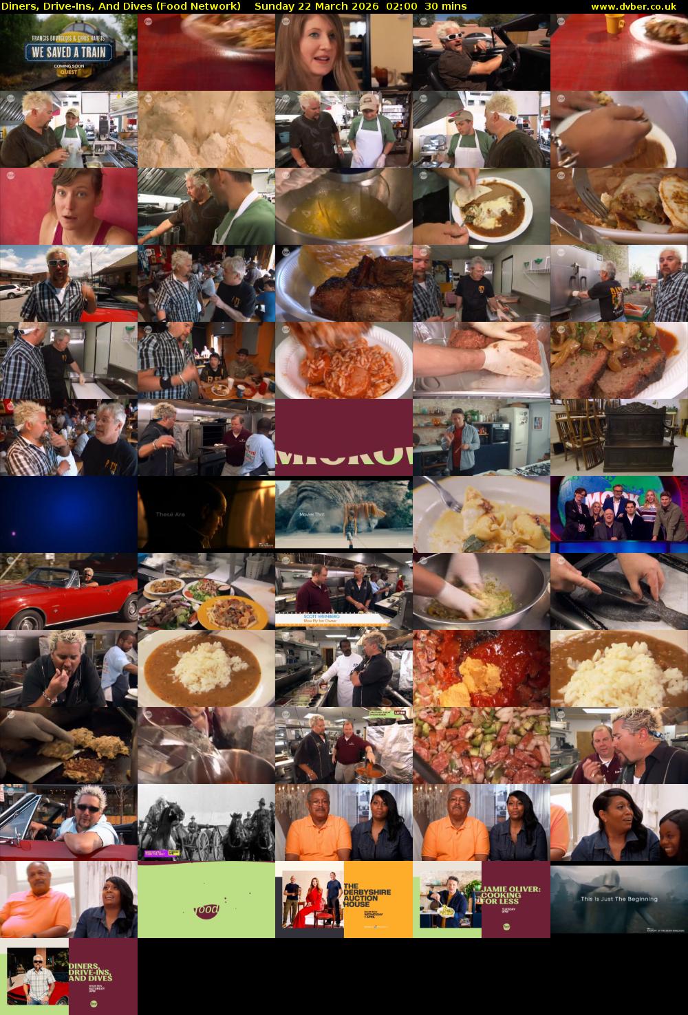 Diners, Drive-Ins, And Dives (Food Network) Sunday 22 March 2026 02:00 - 02:30