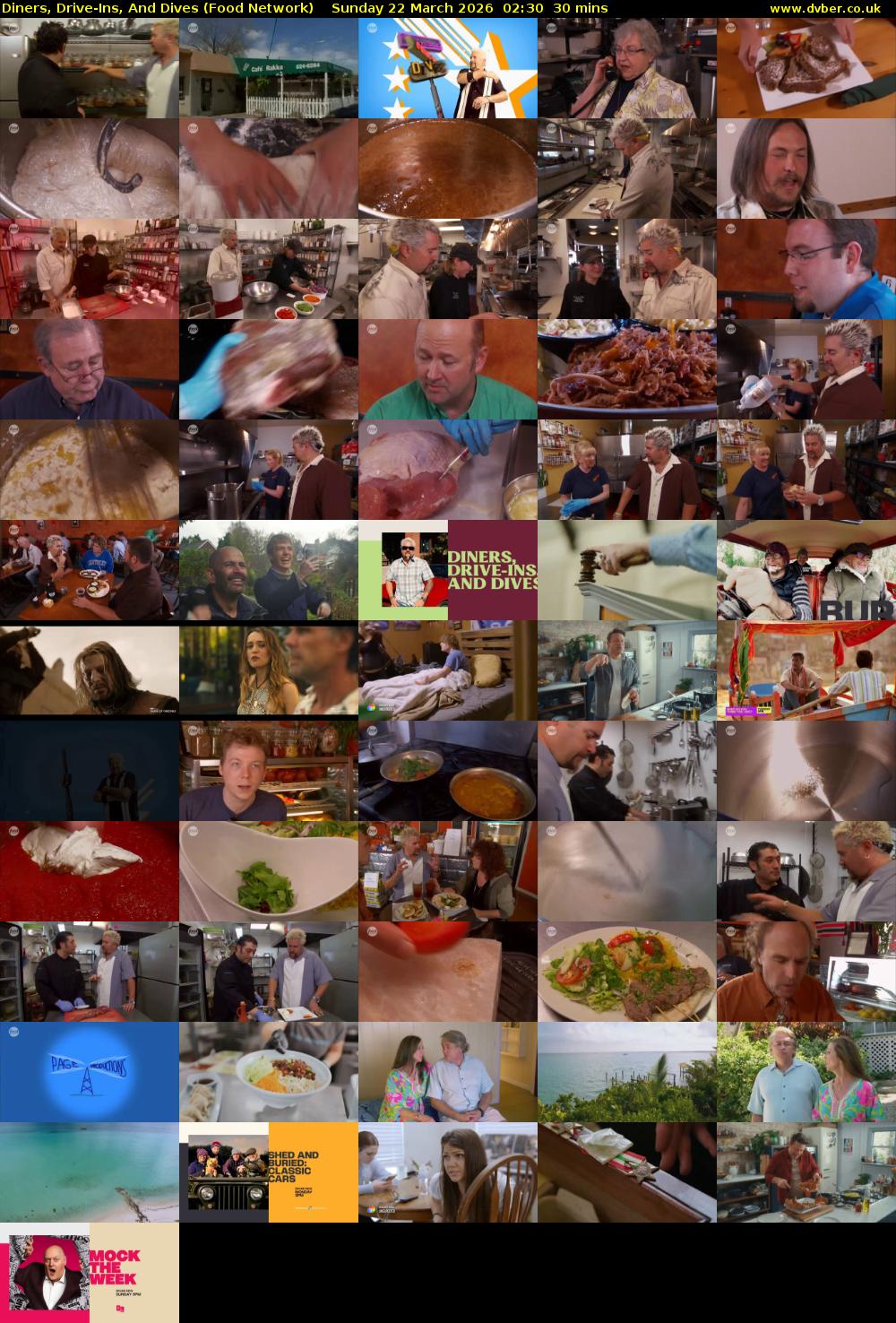 Diners, Drive-Ins, And Dives (Food Network) Sunday 22 March 2026 02:30 - 03:00