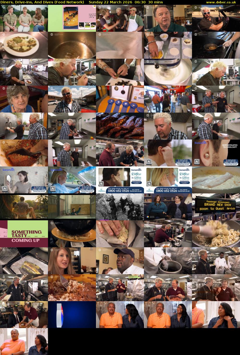 Diners, Drive-Ins, And Dives (Food Network) Sunday 22 March 2026 06:30 - 07:00