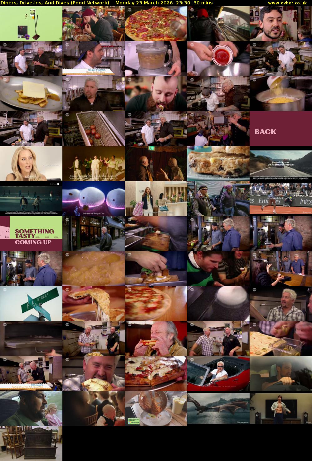 Diners, Drive-Ins, And Dives (Food Network) Monday 23 March 2026 23:30 - 00:00