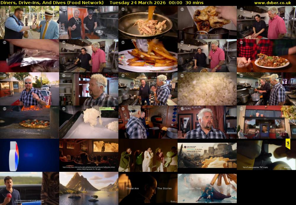 Diners, Drive-Ins, And Dives (Food Network) Tuesday 24 March 2026 00:00 - 00:30