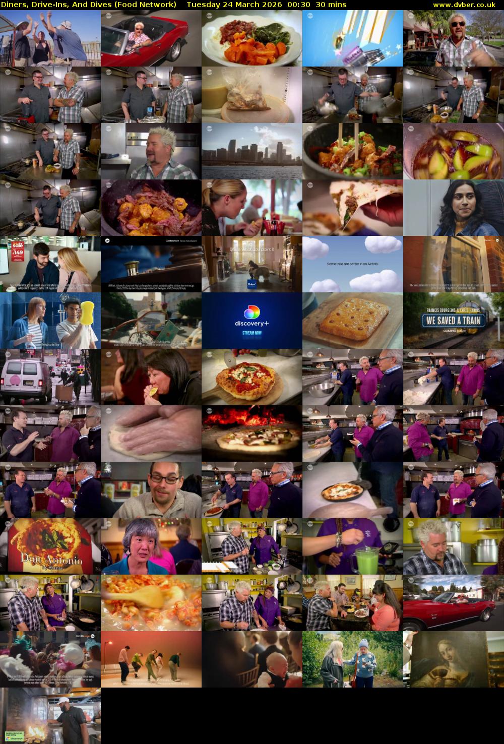 Diners, Drive-Ins, And Dives (Food Network) Tuesday 24 March 2026 00:30 - 01:00