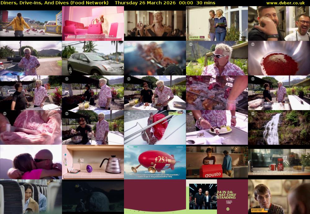 Diners, Drive-Ins, And Dives (Food Network) Thursday 26 March 2026 00:00 - 00:30