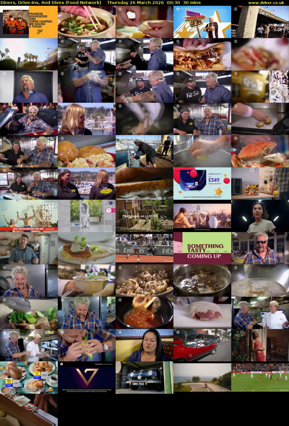 Diners, Drive-Ins, And Dives (Food Network) Thursday 26 March 2026 00:30 - 01:00
