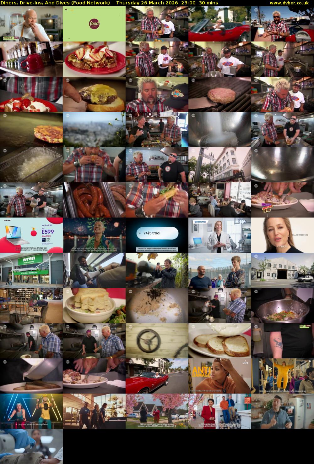 Diners, Drive-Ins, And Dives (Food Network) Thursday 26 March 2026 23:00 - 23:30