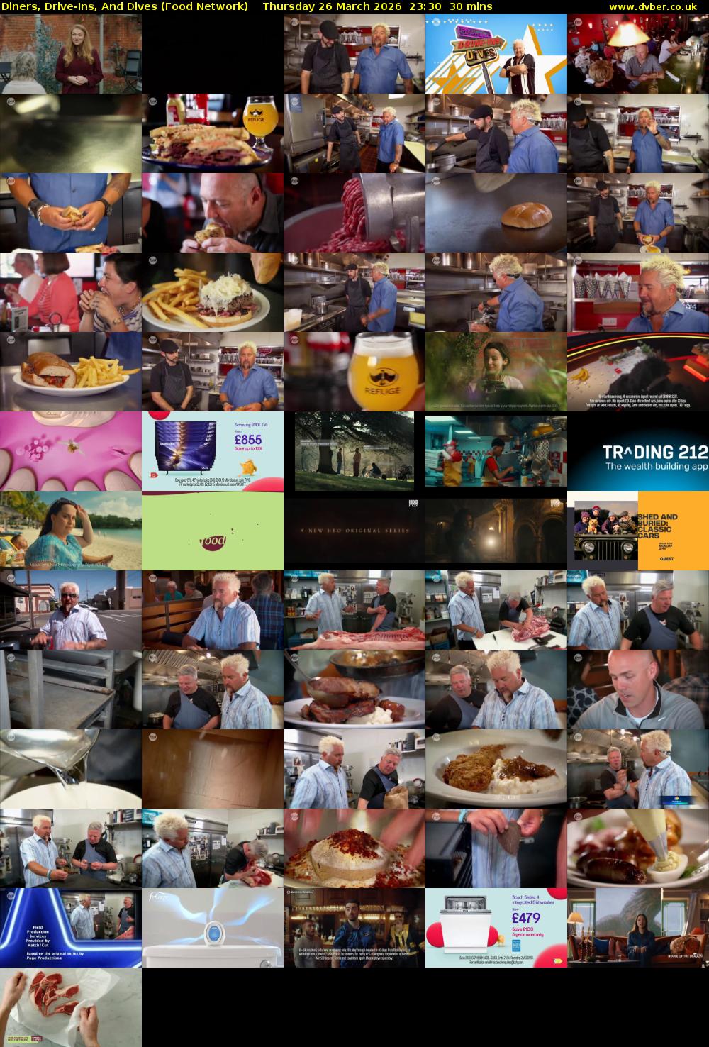 Diners, Drive-Ins, And Dives (Food Network) Thursday 26 March 2026 23:30 - 00:00
