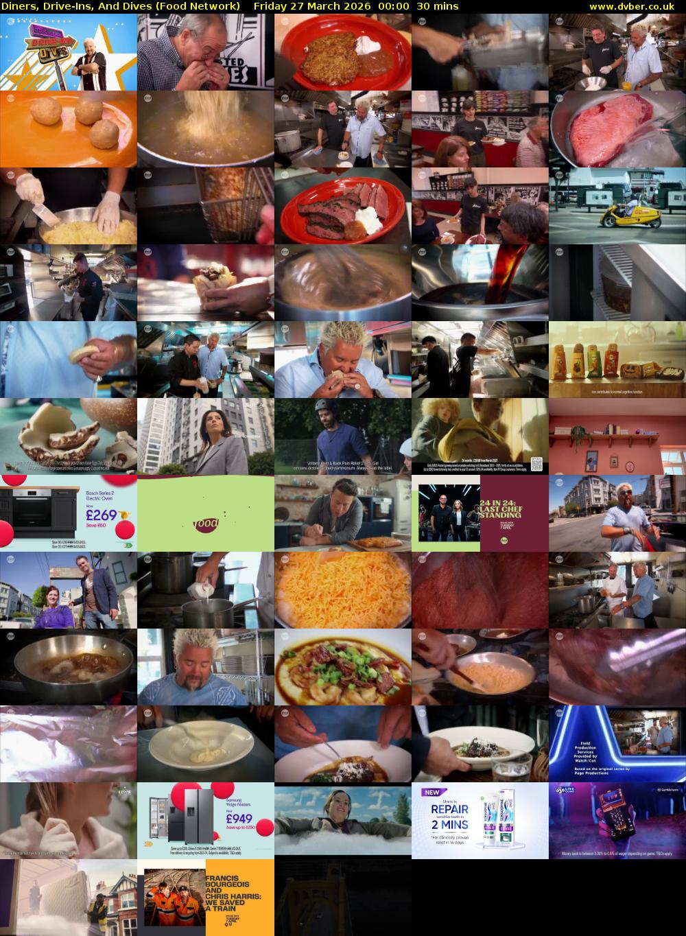 Diners, Drive-Ins, And Dives (Food Network) Friday 27 March 2026 00:00 - 00:30