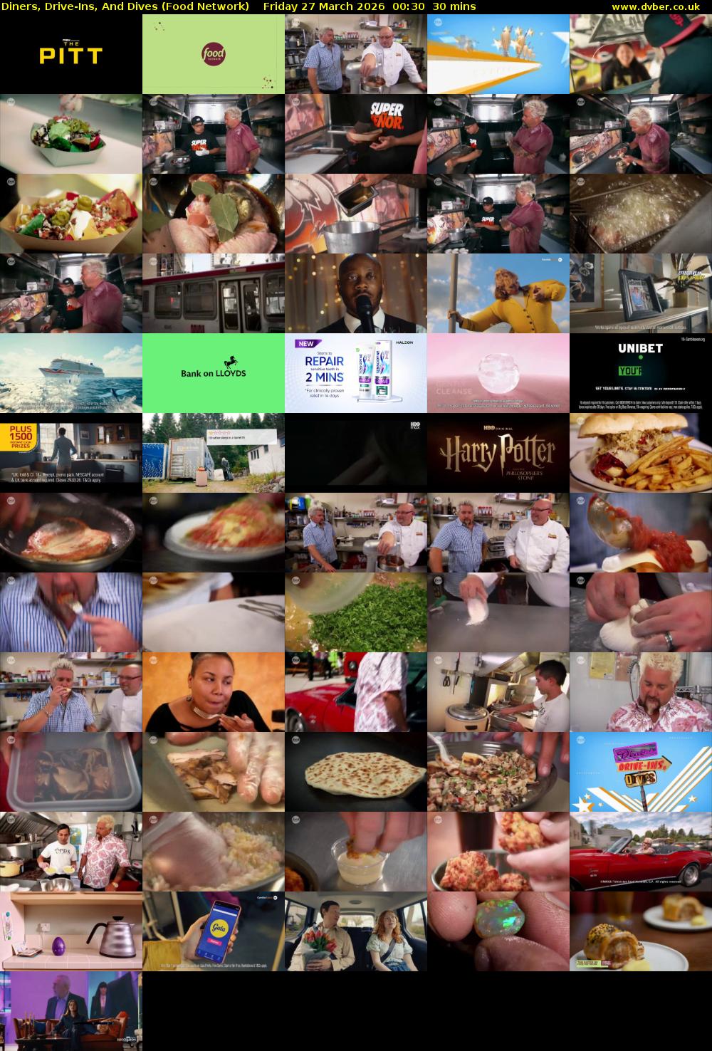 Diners, Drive-Ins, And Dives (Food Network) Friday 27 March 2026 00:30 - 01:00