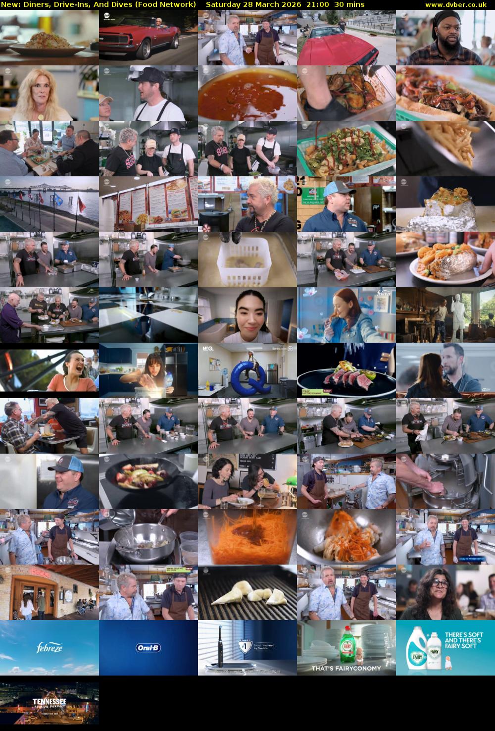 Diners, Drive-Ins, And Dives (Food Network) Saturday 28 March 2026 21:00 - 21:30