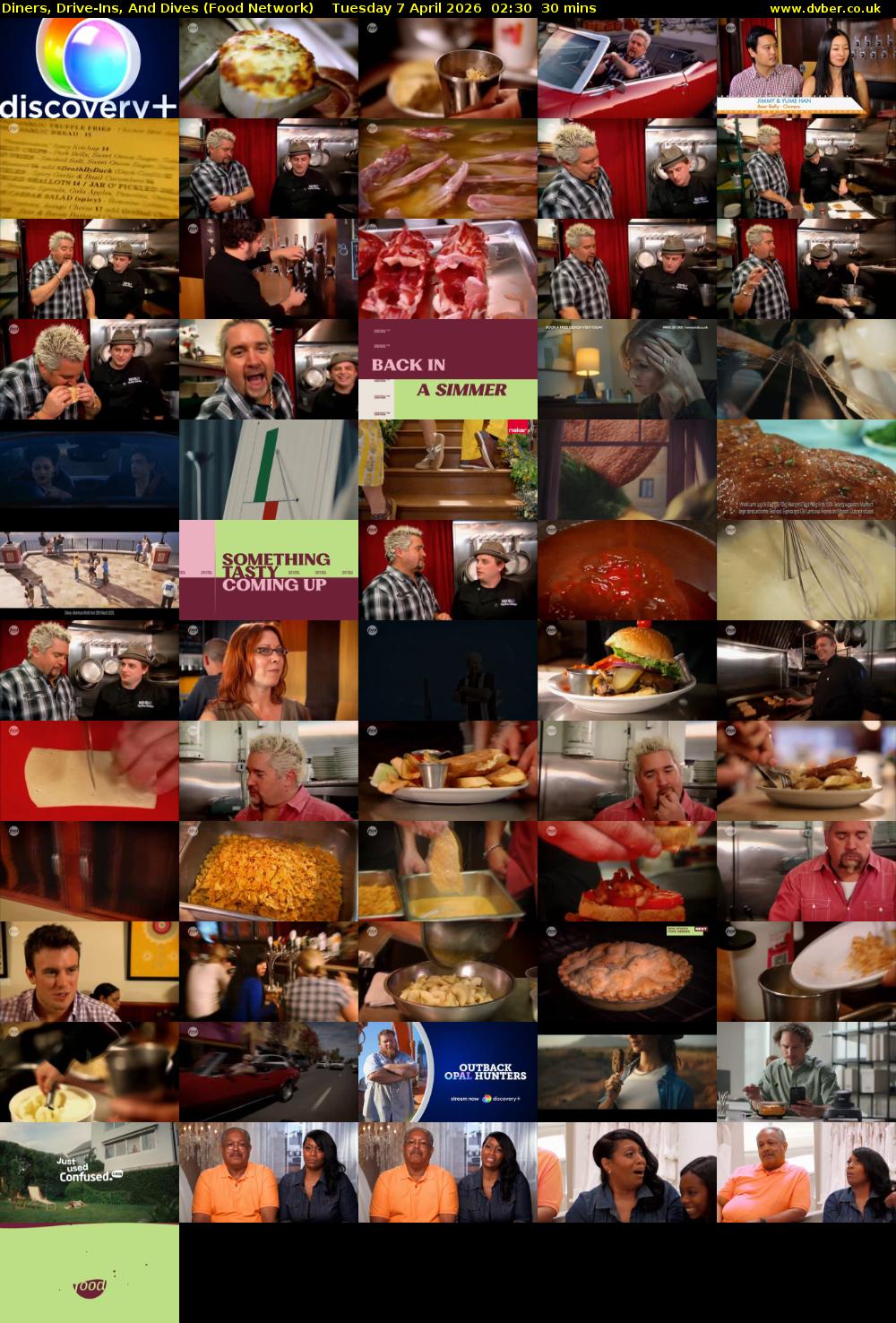 Diners, Drive-Ins, And Dives (Food Network) Tuesday 7 April 2026 02:30 - 03:00