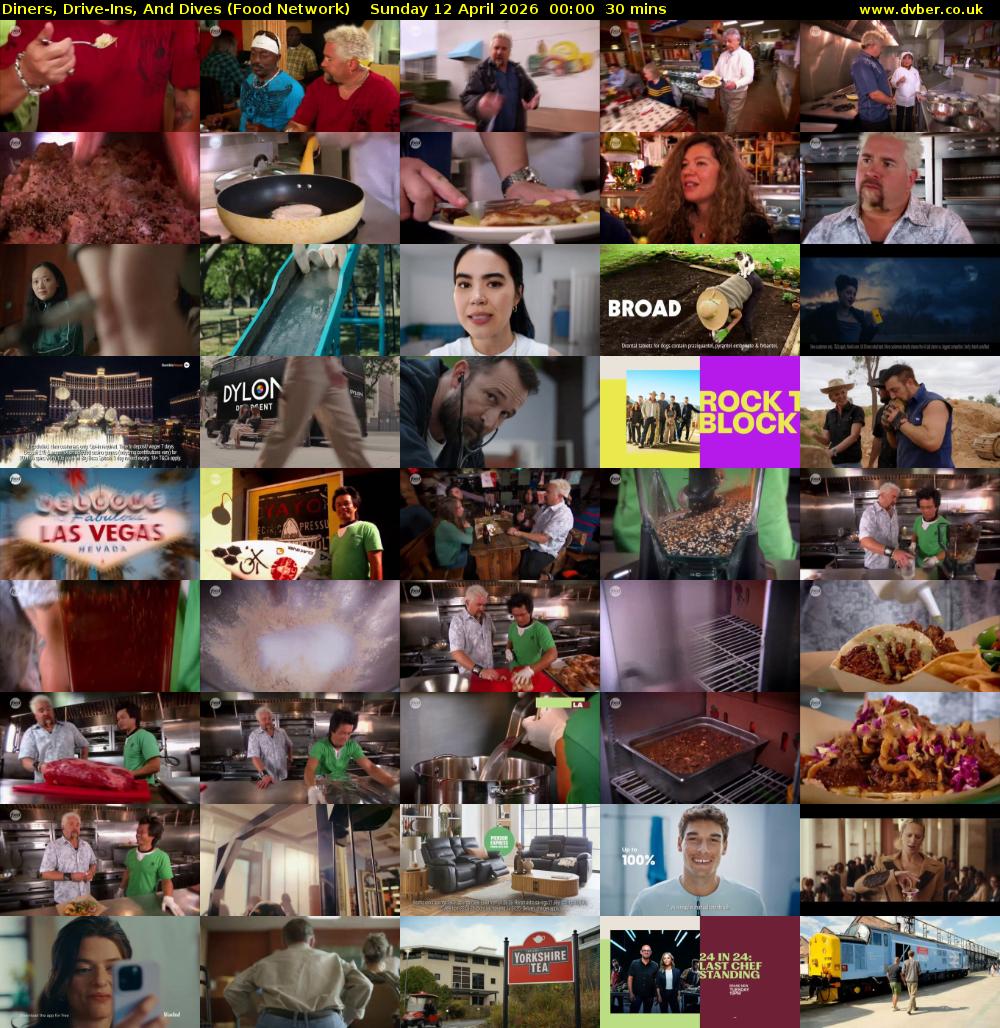 Diners, Drive-Ins, And Dives (Food Network) Sunday 12 April 2026 00:00 - 00:30