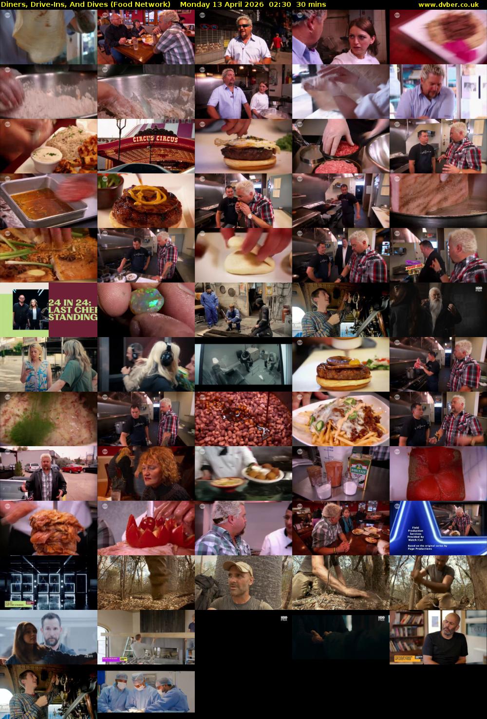 Diners, Drive-Ins, And Dives (Food Network) Monday 13 April 2026 02:30 - 03:00
