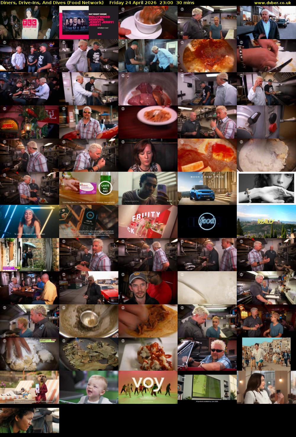 Diners, Drive-Ins, And Dives (Food Network) Friday 24 April 2026 23:00 - 23:30