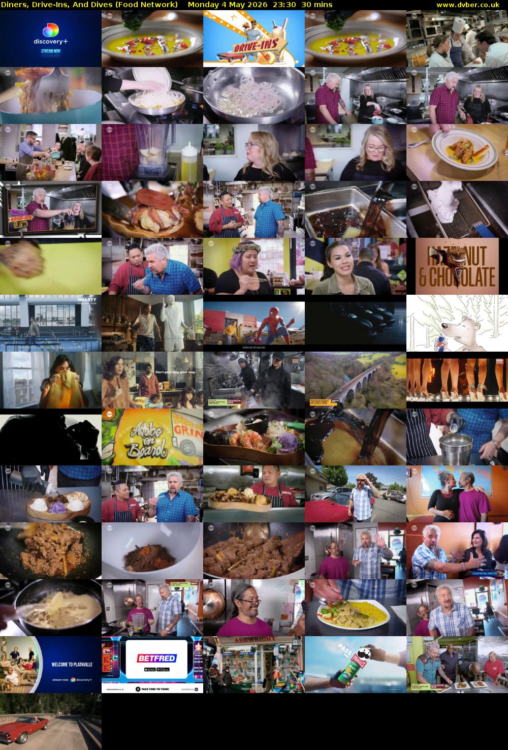 Diners, Drive-Ins, And Dives (Food Network) Monday 4 May 2026 23:30 - 00:00