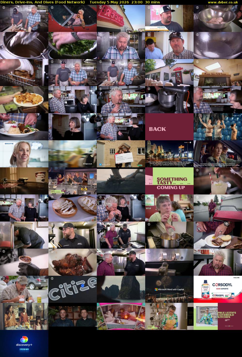 Diners, Drive-Ins, And Dives (Food Network) Tuesday 5 May 2026 23:00 - 23:30