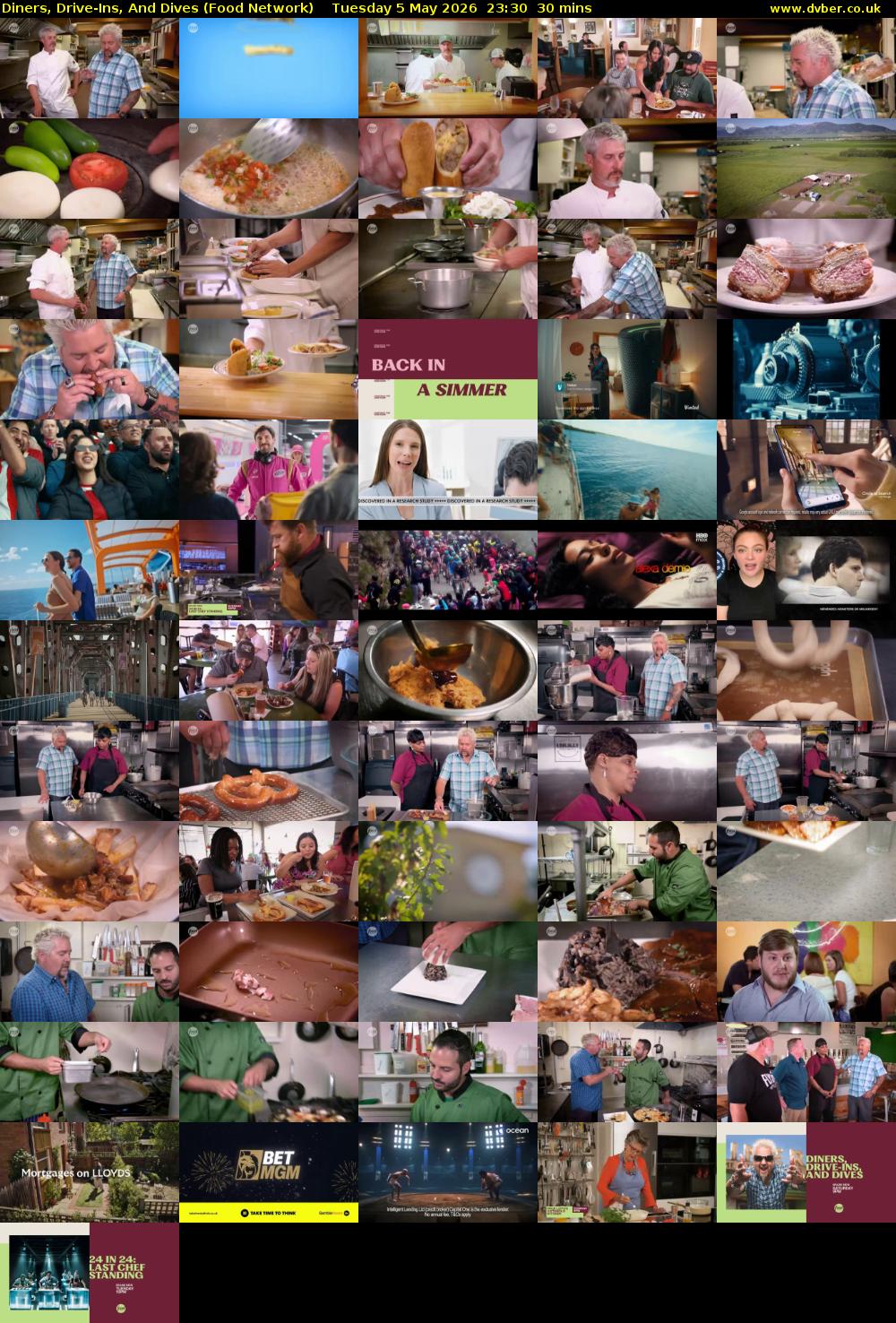 Diners, Drive-Ins, And Dives (Food Network) Tuesday 5 May 2026 23:30 - 00:00