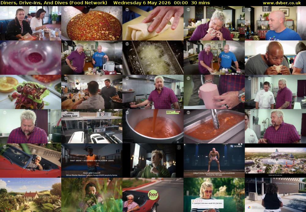 Diners, Drive-Ins, And Dives (Food Network) Wednesday 6 May 2026 00:00 - 00:30