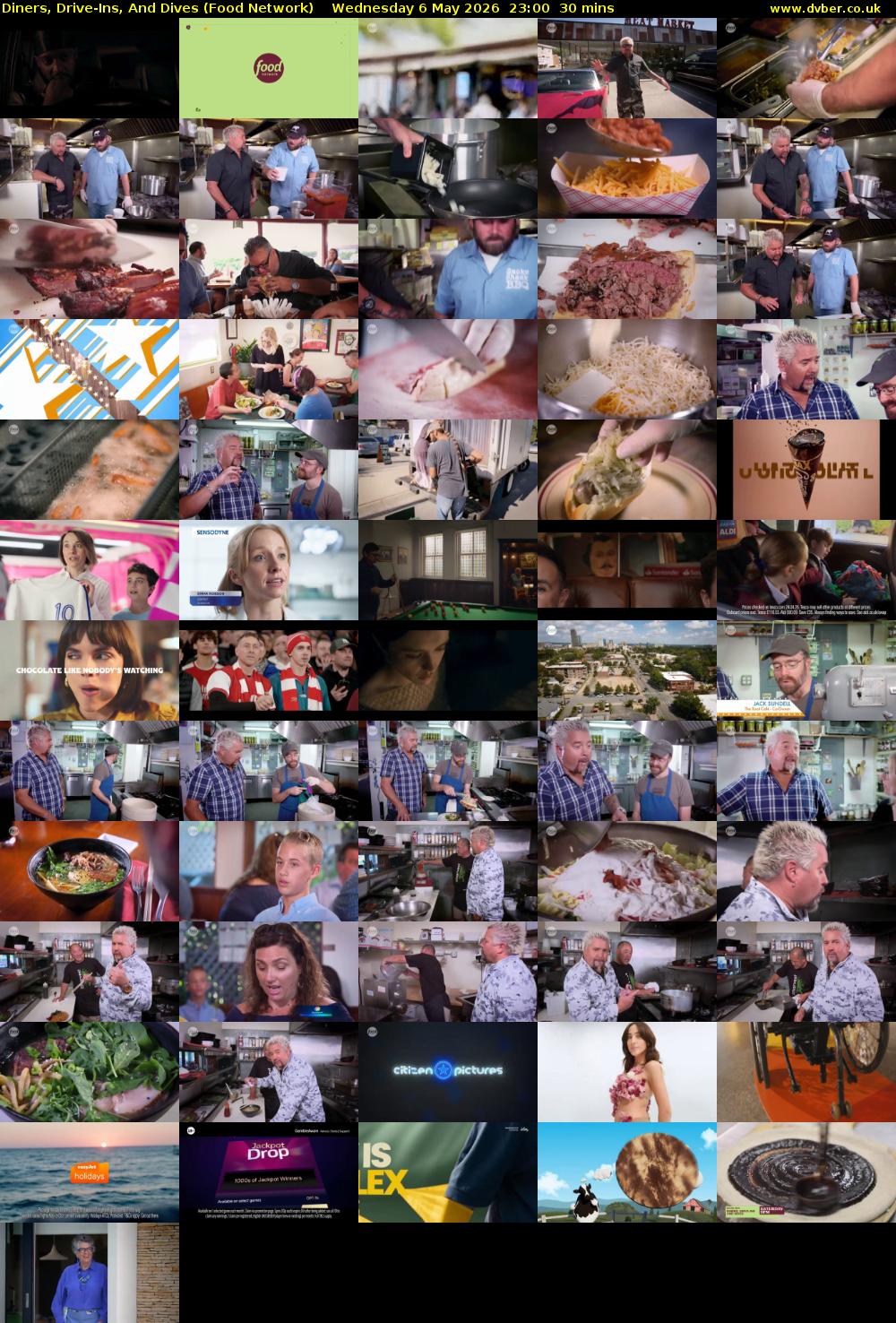 Diners, Drive-Ins, And Dives (Food Network) Wednesday 6 May 2026 23:00 - 23:30
