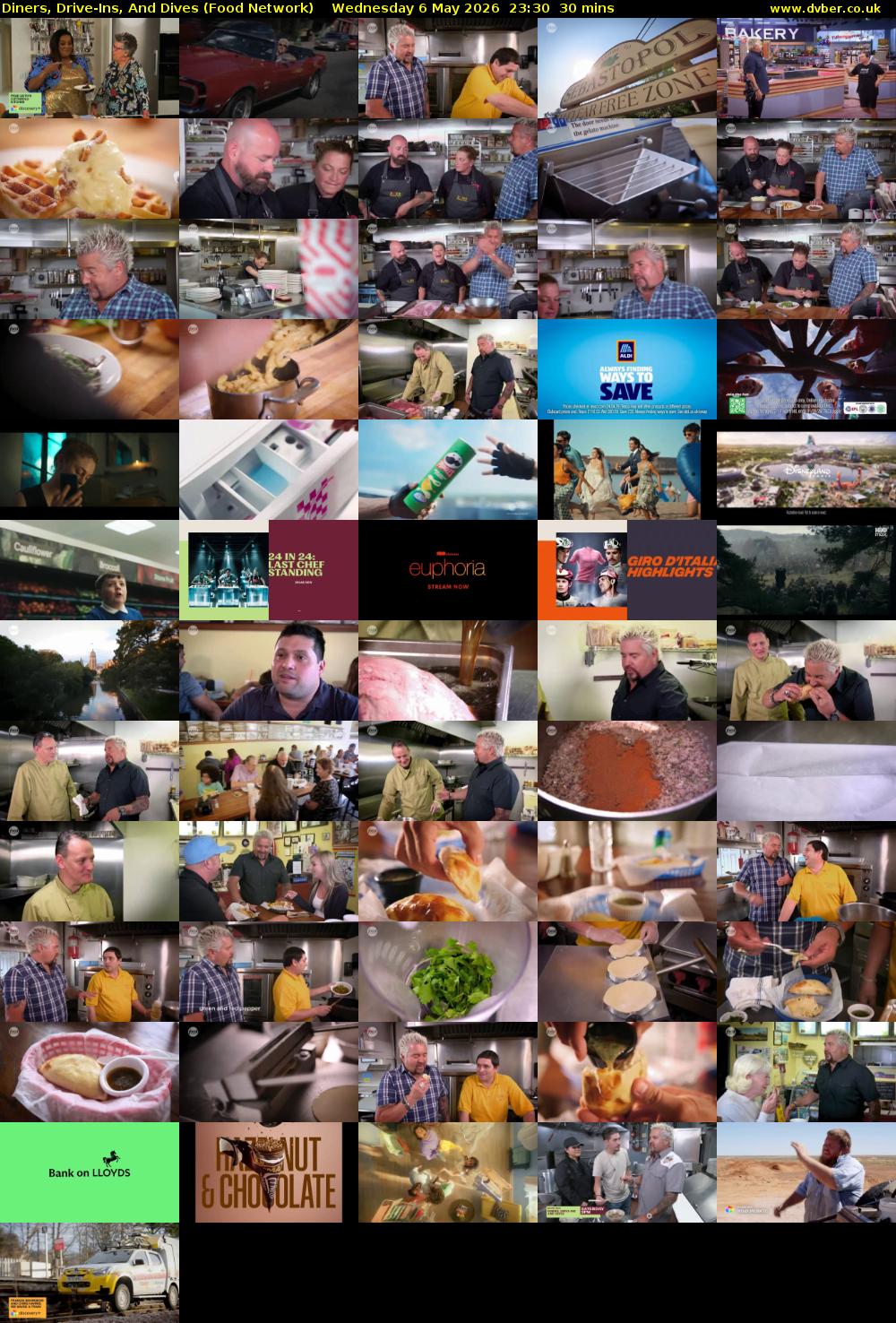Diners, Drive-Ins, And Dives (Food Network) Wednesday 6 May 2026 23:30 - 00:00