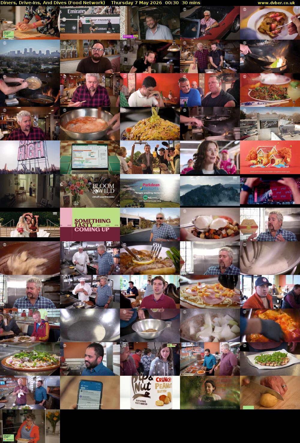 Diners, Drive-Ins, And Dives (Food Network) Thursday 7 May 2026 00:30 - 01:00