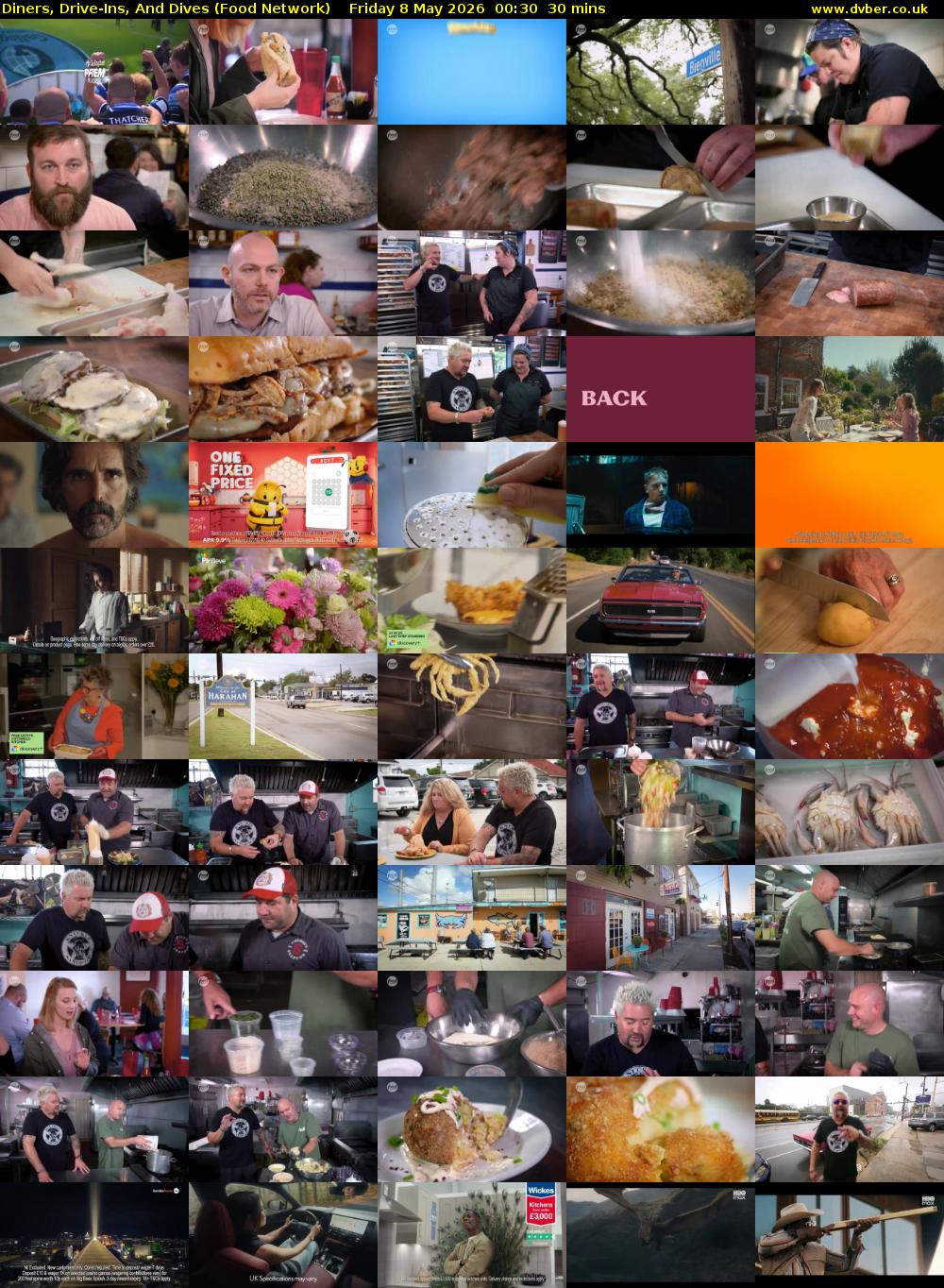 Diners, Drive-Ins, And Dives (Food Network) Friday 8 May 2026 00:30 - 01:00