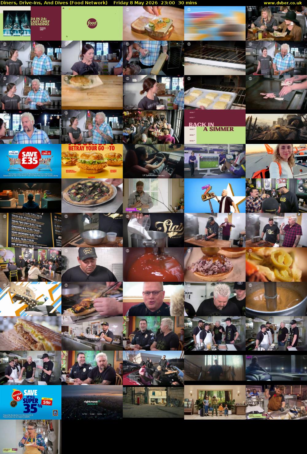 Diners, Drive-Ins, And Dives (Food Network) Friday 8 May 2026 23:00 - 23:30