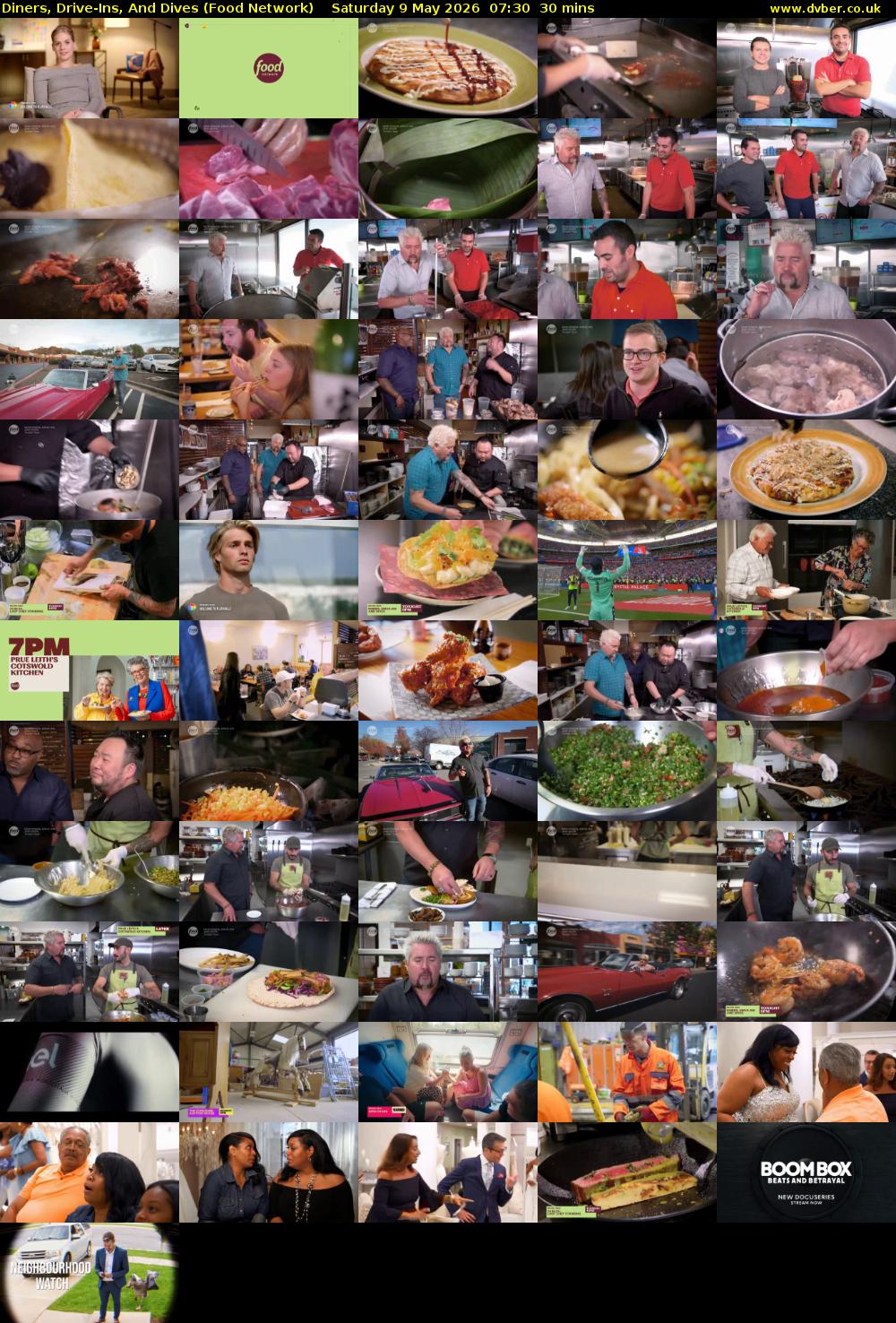 Diners, Drive-Ins, And Dives (Food Network) Saturday 9 May 2026 07:30 - 08:00