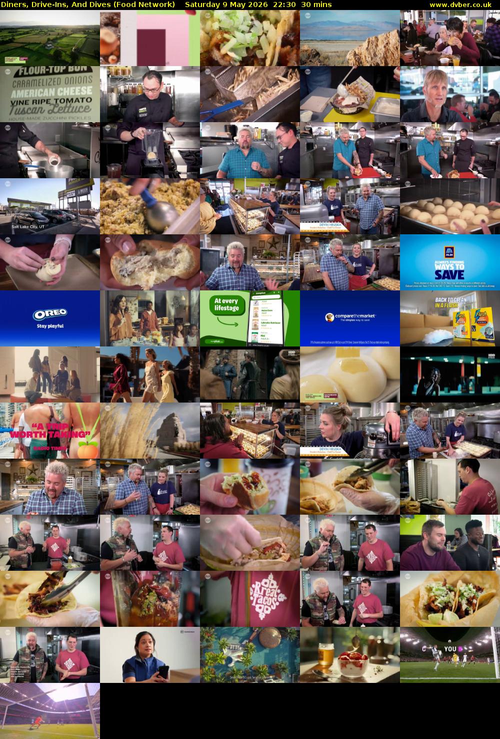 Diners, Drive-Ins, And Dives (Food Network) Saturday 9 May 2026 22:30 - 23:00