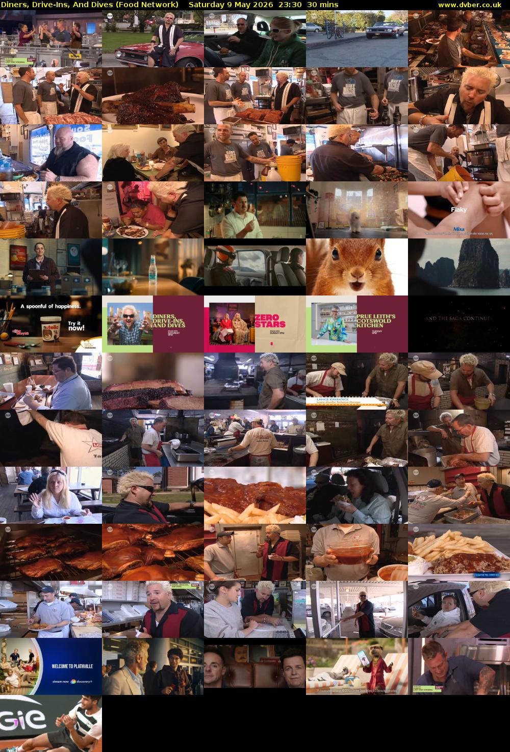 Diners, Drive-Ins, And Dives (Food Network) Saturday 9 May 2026 23:30 - 00:00