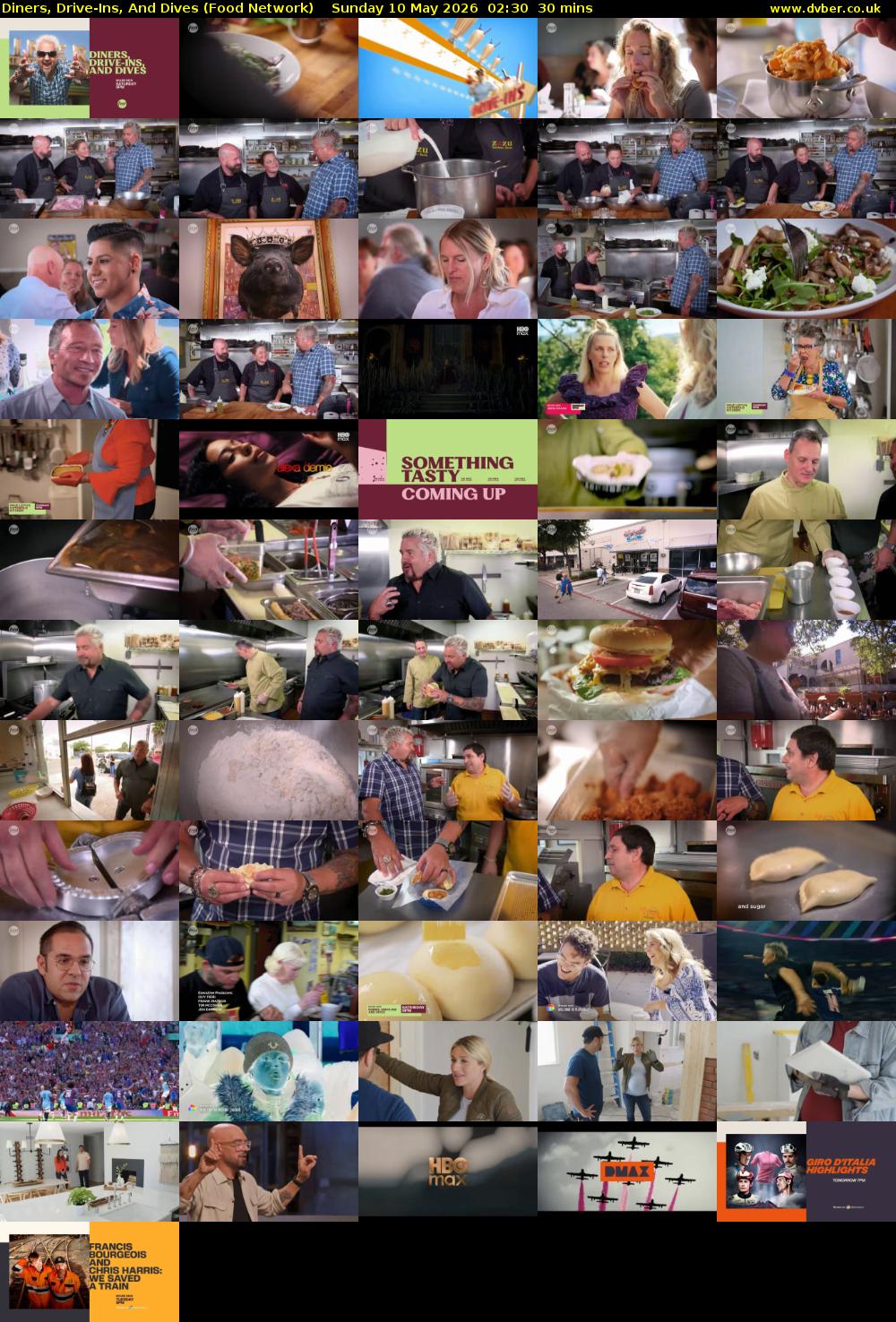 Diners, Drive-Ins, And Dives (Food Network) Sunday 10 May 2026 02:30 - 03:00