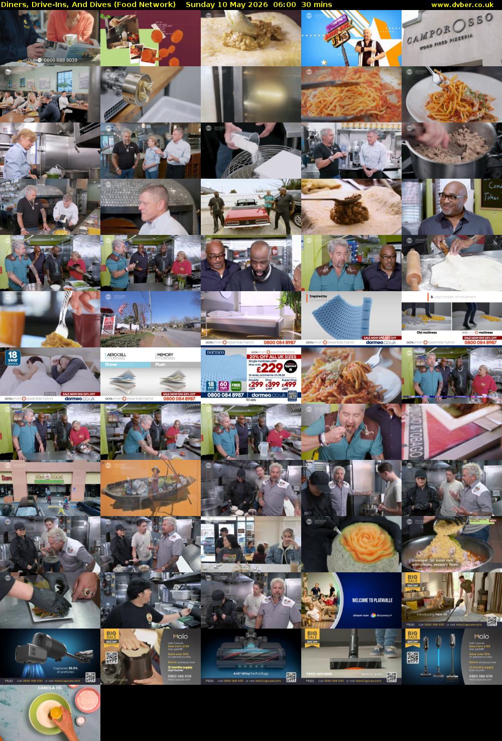 Diners, Drive-Ins, And Dives (Food Network) Sunday 10 May 2026 06:00 - 06:30