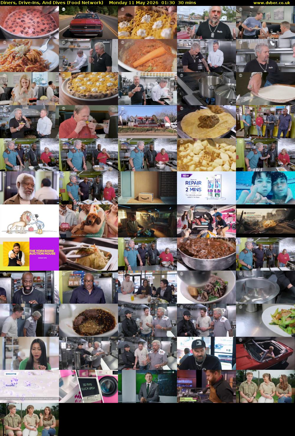 Diners, Drive-Ins, And Dives (Food Network) Monday 11 May 2026 01:30 - 02:00