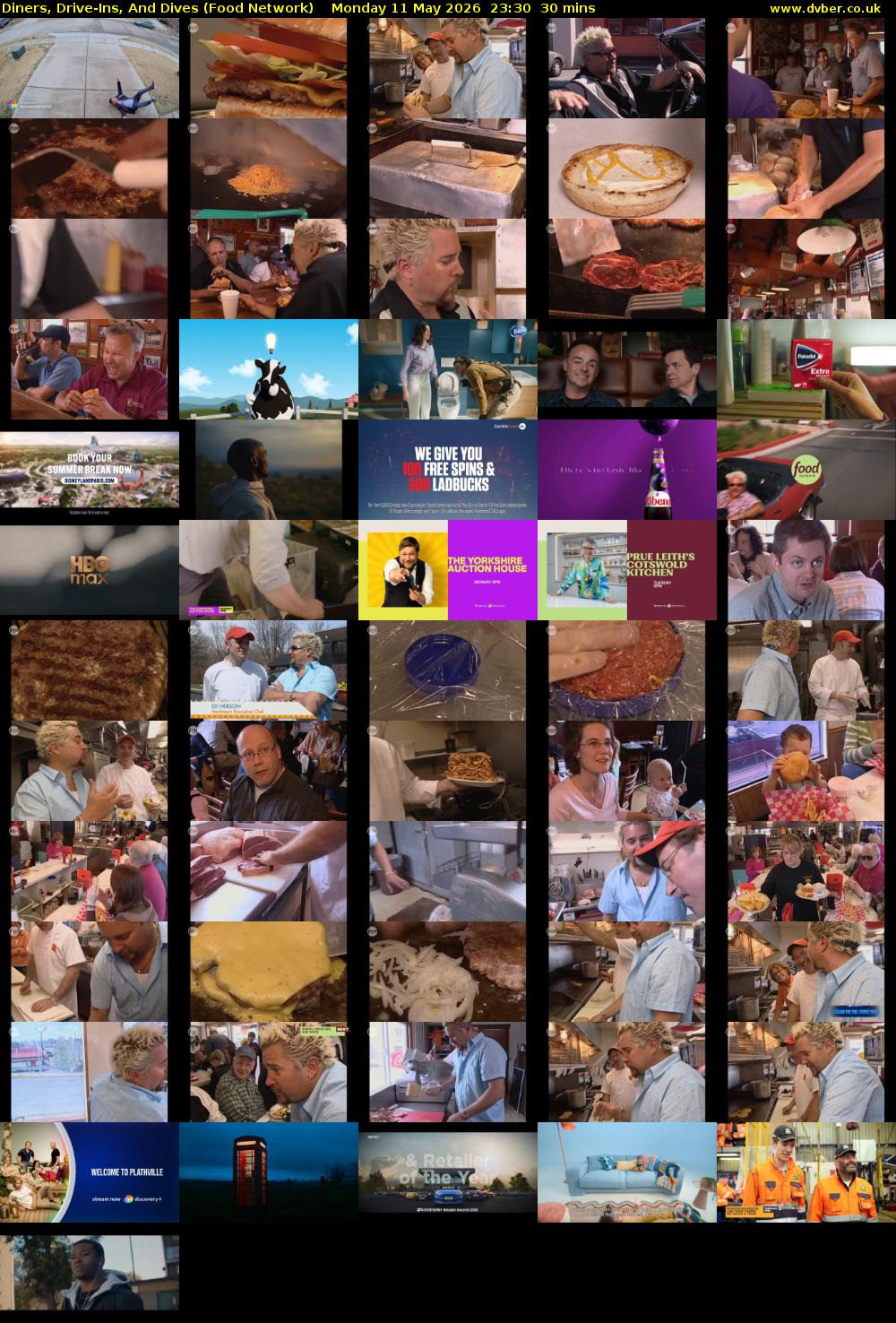 Diners, Drive-Ins, And Dives (Food Network) Monday 11 May 2026 23:30 - 00:00
