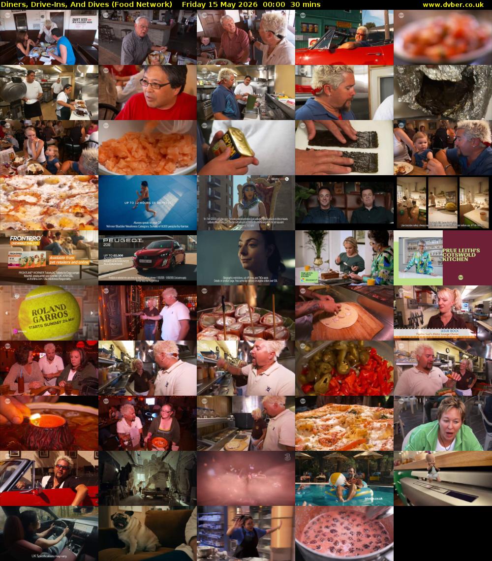Diners, Drive-Ins, And Dives (Food Network) Friday 15 May 2026 00:00 - 00:30