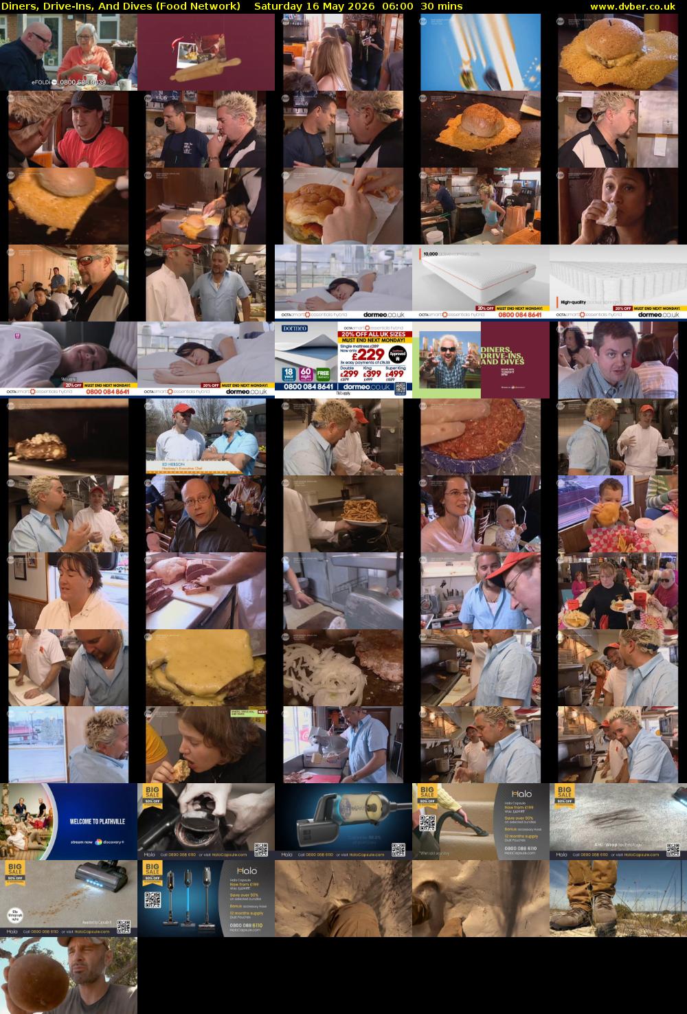 Diners, Drive-Ins, And Dives (Food Network) Saturday 16 May 2026 06:00 - 06:30