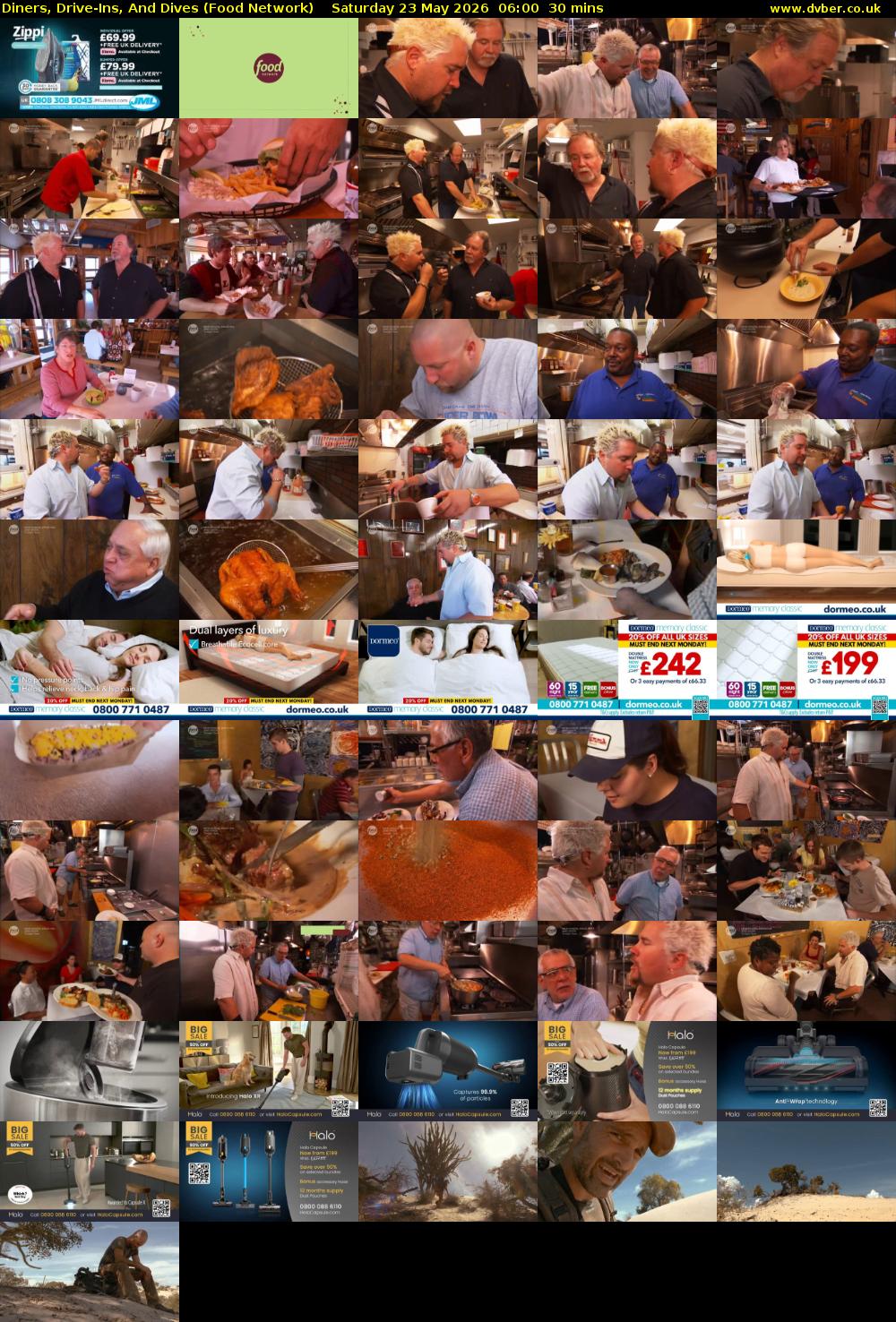 Diners, Drive-Ins, And Dives (Food Network) Saturday 23 May 2026 06:00 - 06:30