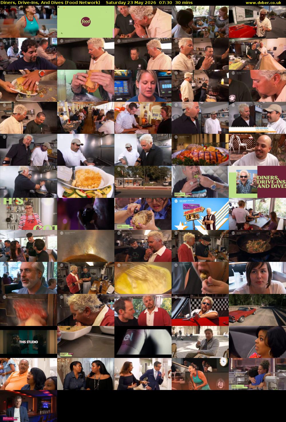 Diners, Drive-Ins, And Dives (Food Network) Saturday 23 May 2026 07:30 - 08:00
